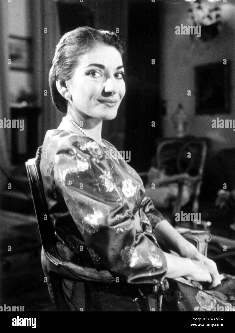 Maria Callas, circa 1959. Avec la permission de la CSU : Archives / Everett Collection Banque D'Images