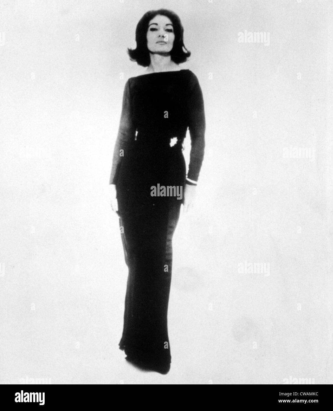 Maria Callas, vers 1965. Avec la permission de la CSU : Archives / Everett Collection Banque D'Images