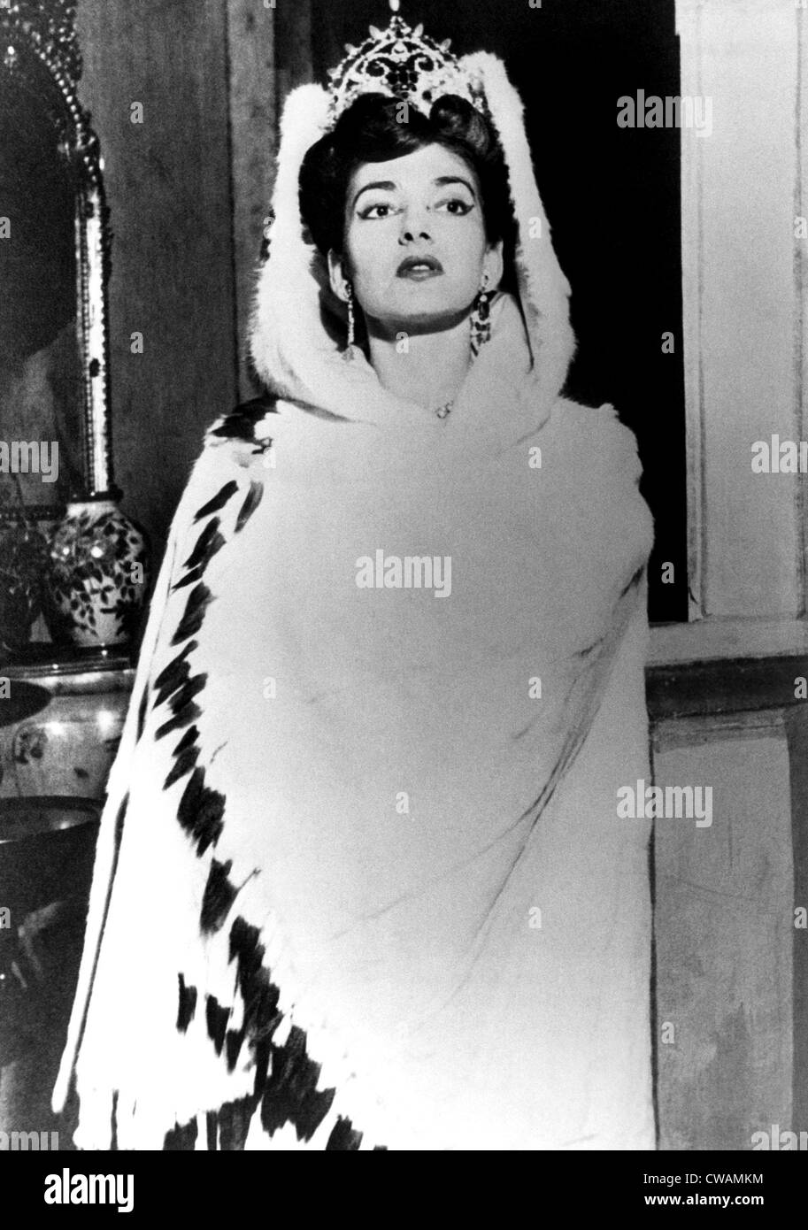 Maria Callas, vers le début des années 1970. Avec la permission de : Archives CSU/Everett Collection Banque D'Images