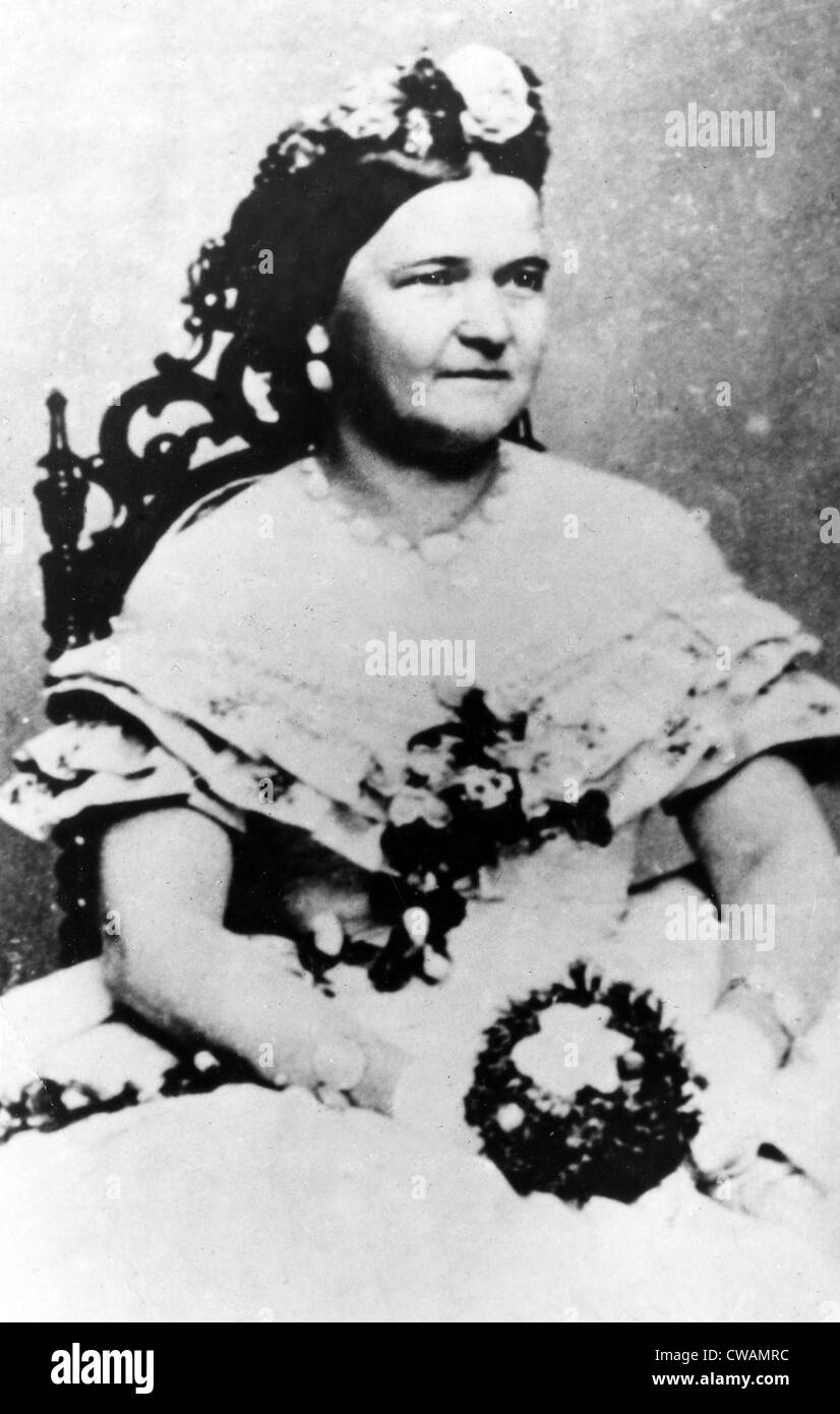 Mary Todd Lincoln, ch. Années 1860.. Avec la permission de la CSU : Archives / Everett Collection Banque D'Images