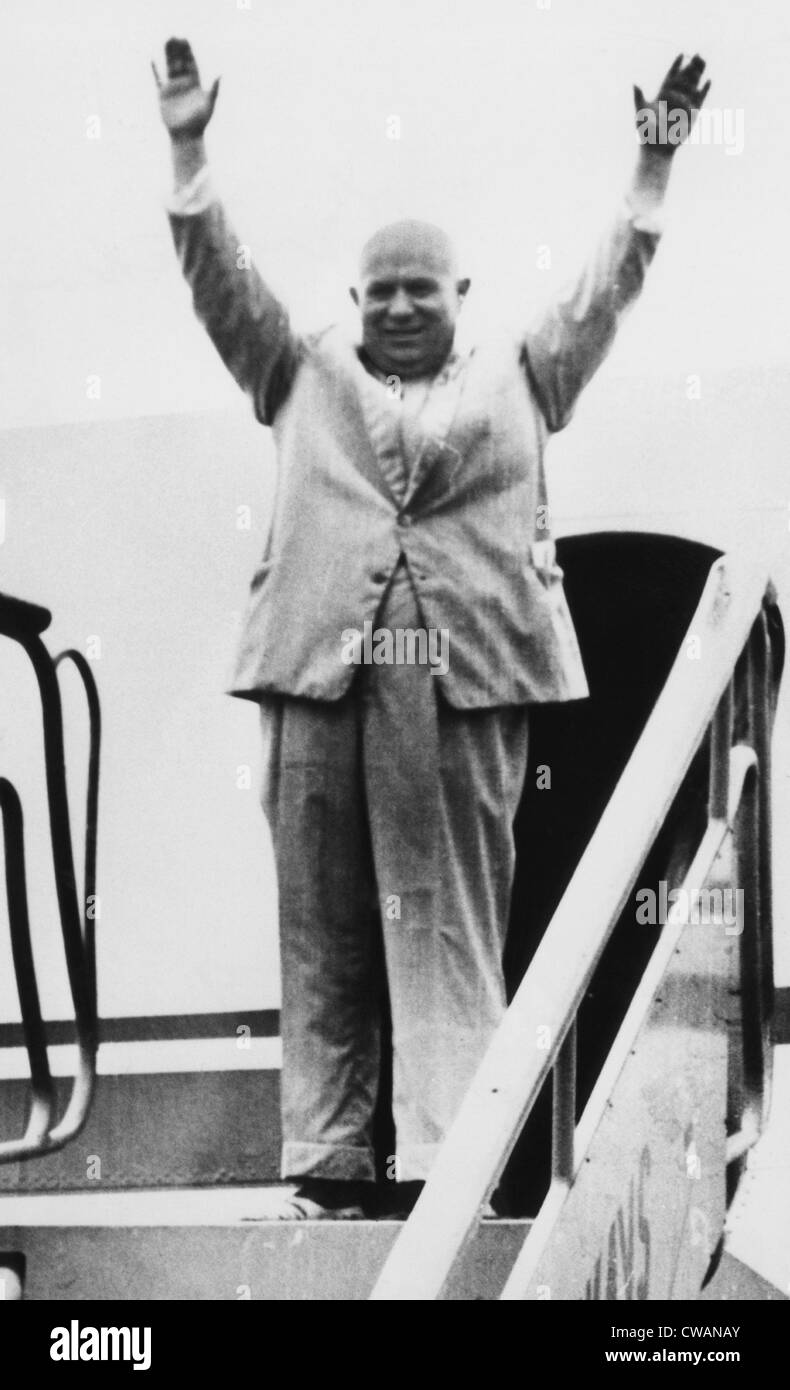 Nikita Khrouchtchev, ca.au début des années 60. Avec la permission de : Archives CSU/Everett Collection. Banque D'Images