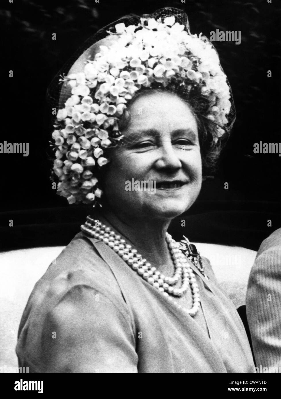 La reine Elizabeth (la reine mère), Londres, 1968.. Avec la permission de la CSU : Archives / Everett Collection Banque D'Images