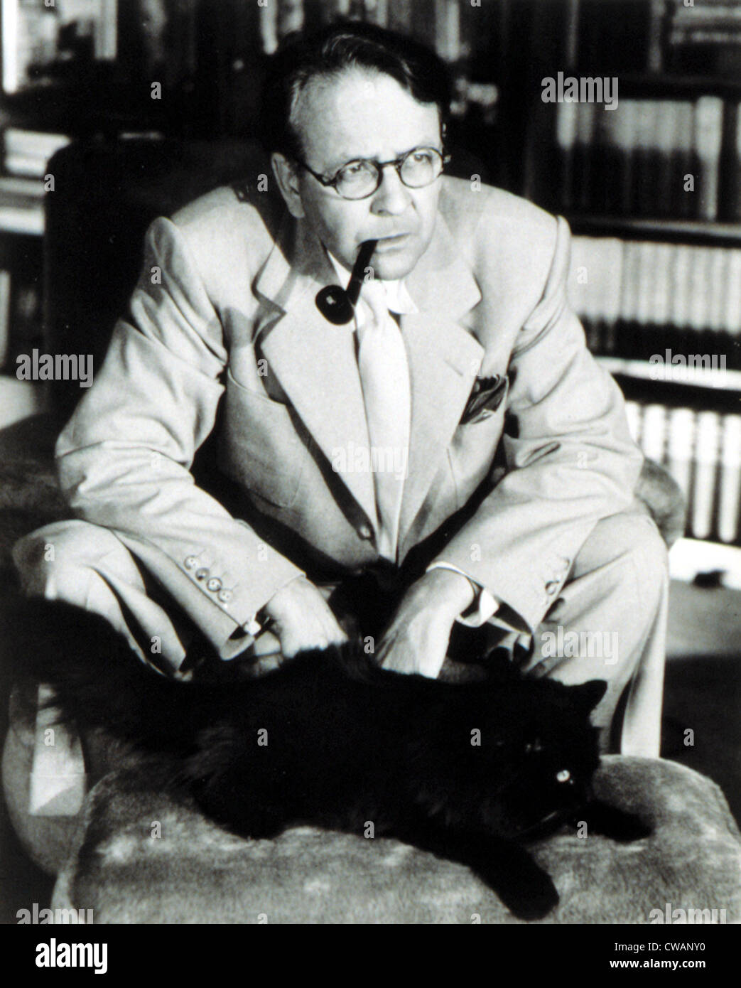 Raymond Chandler (1888-1959) écrivain américain. photo par John Engstead., sans date. Avec la permission de la CSU : Archives / Everett Collection Banque D'Images