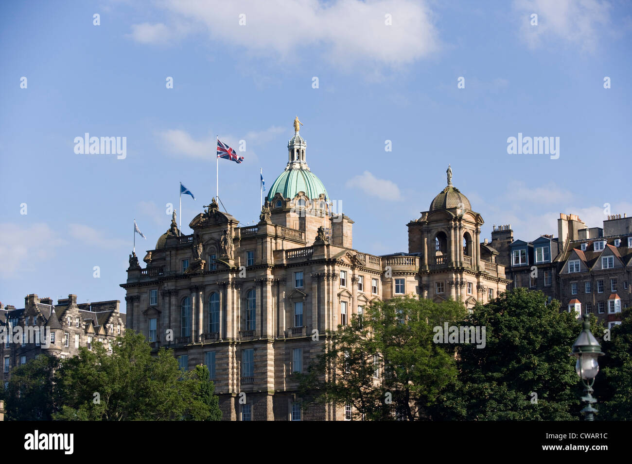 Le monticule Édimbourg, Bank of Scotland's siège. Banque D'Images