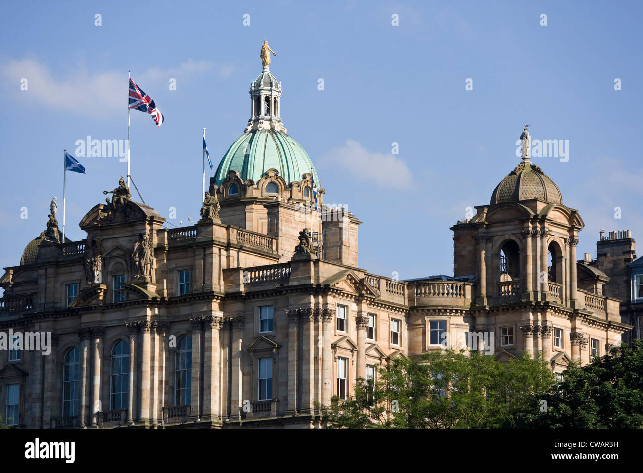 Le monticule Édimbourg, Bank of Scotland's siège. Banque D'Images