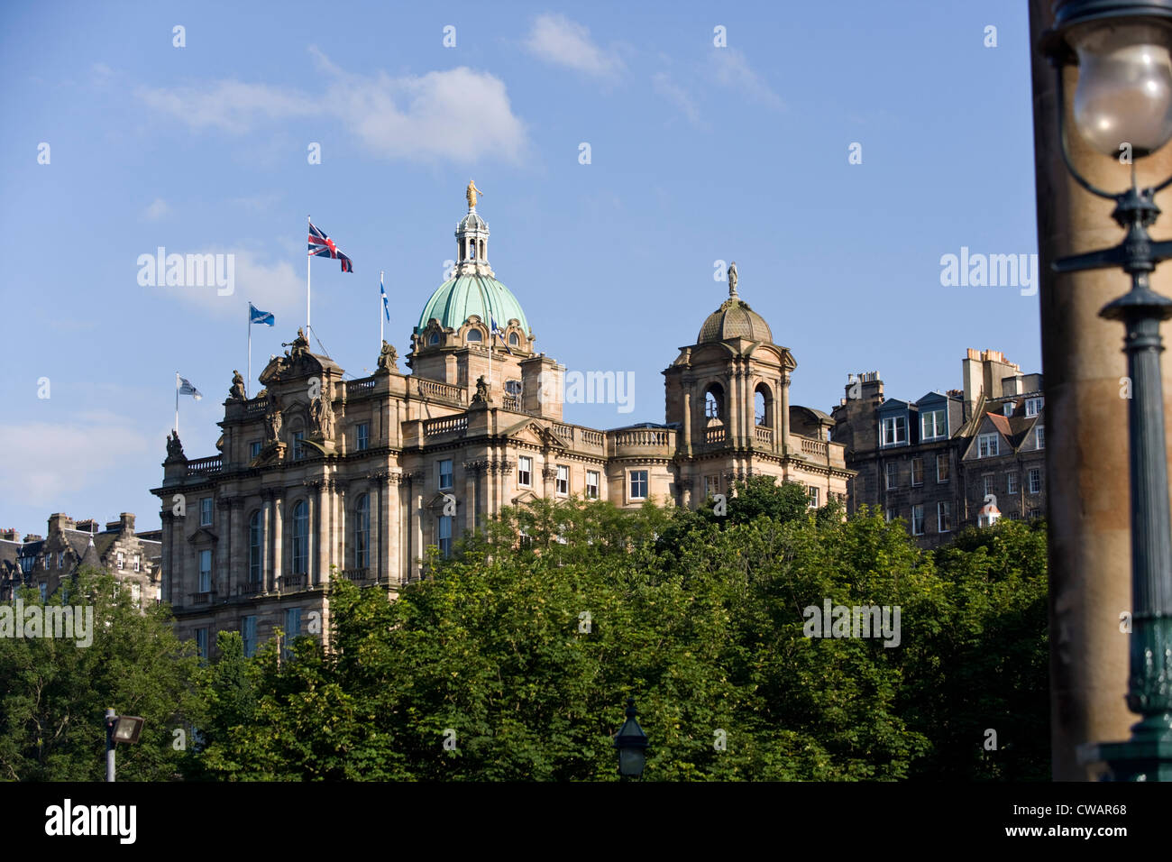 Le monticule Édimbourg, Bank of Scotland's siège. Banque D'Images