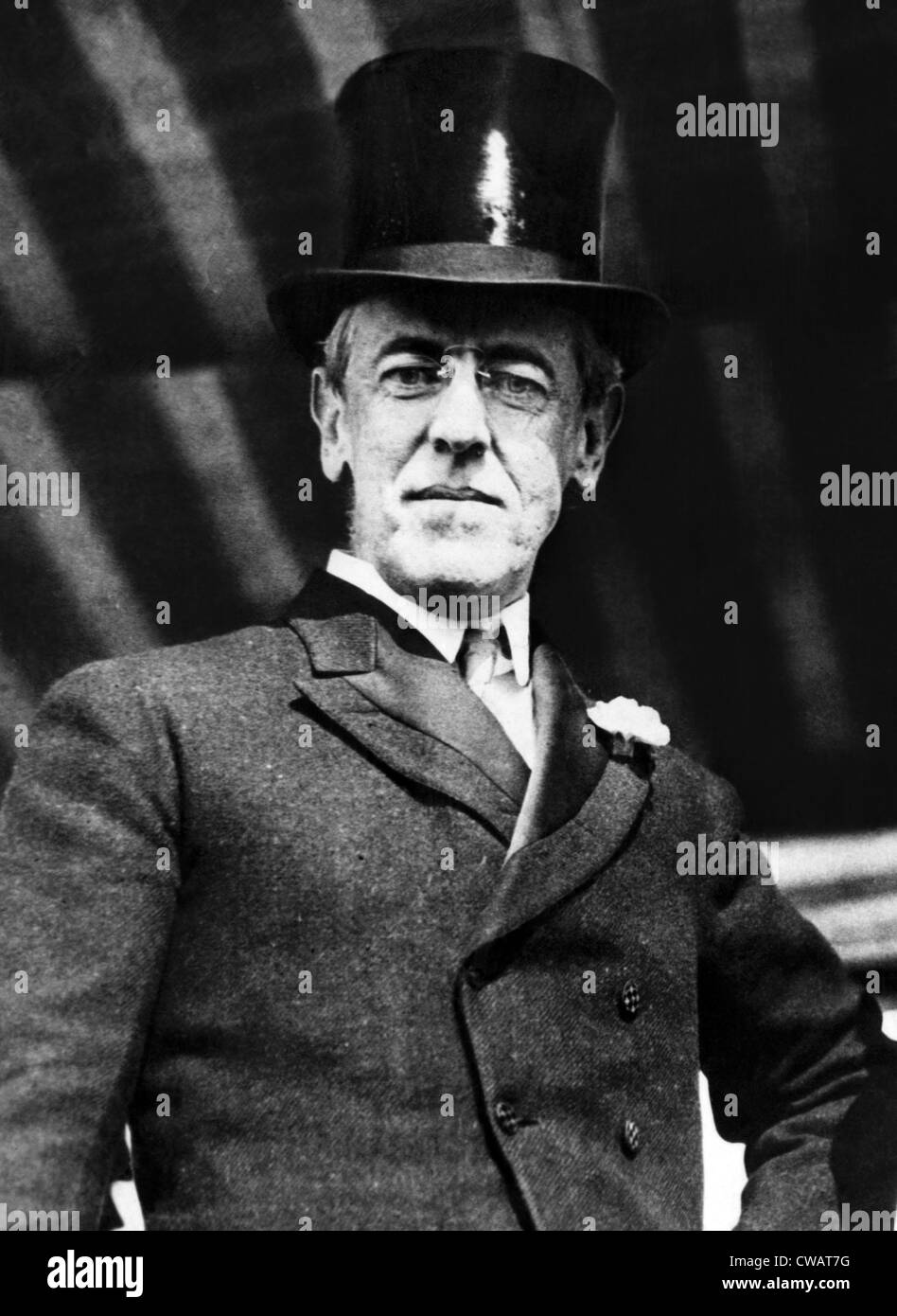 Woodrow Wilson (1856-1925), Président 1913-1921, vers 1923. Avec la permission de : Archives CSU/Everett Collection Banque D'Images