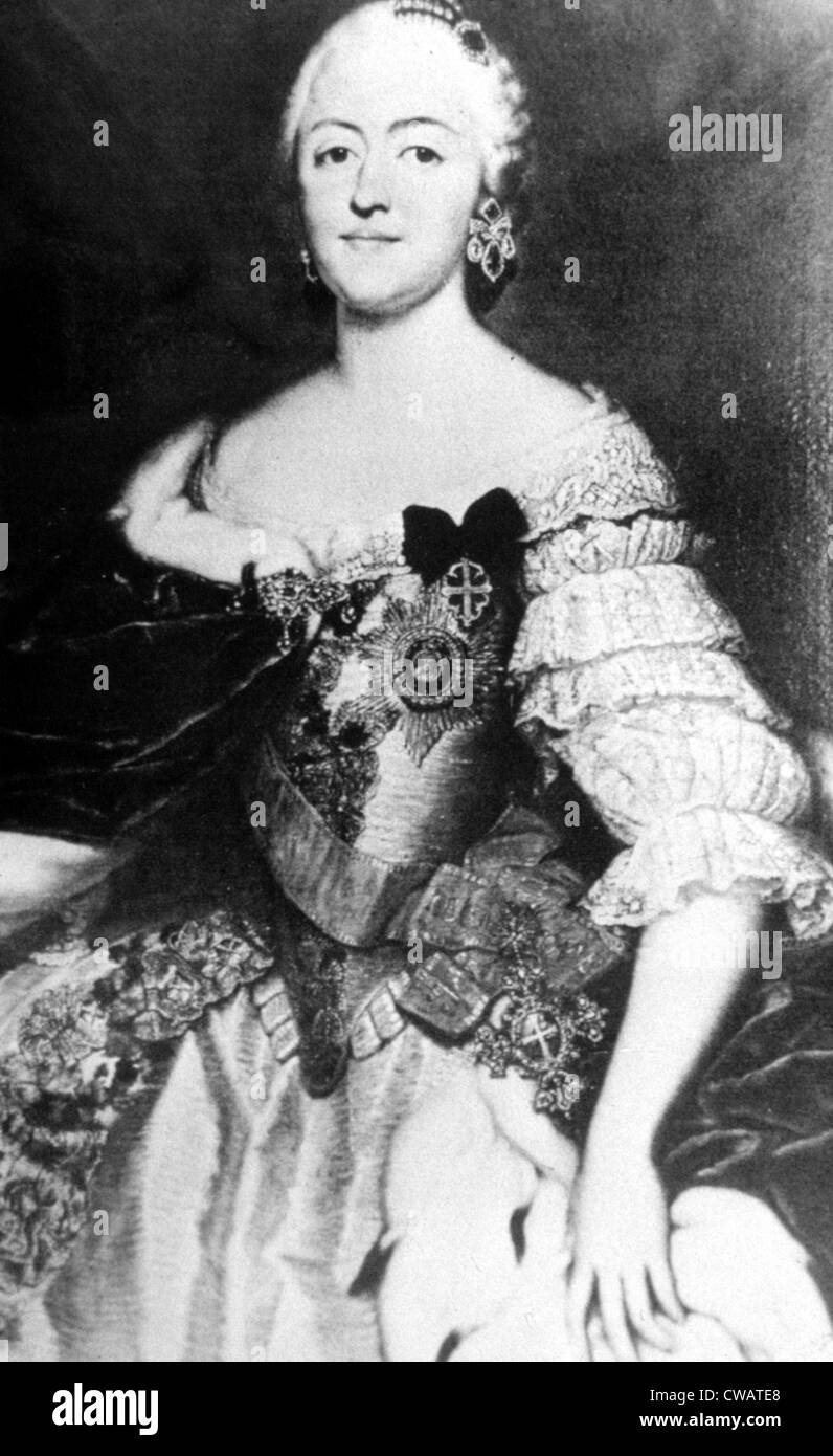 Catherine II, impératrice de Russie (aka la Grande Catherine), 1729-1796. Avec la permission de la CSU : Archives / Everett Collection Banque D'Images
