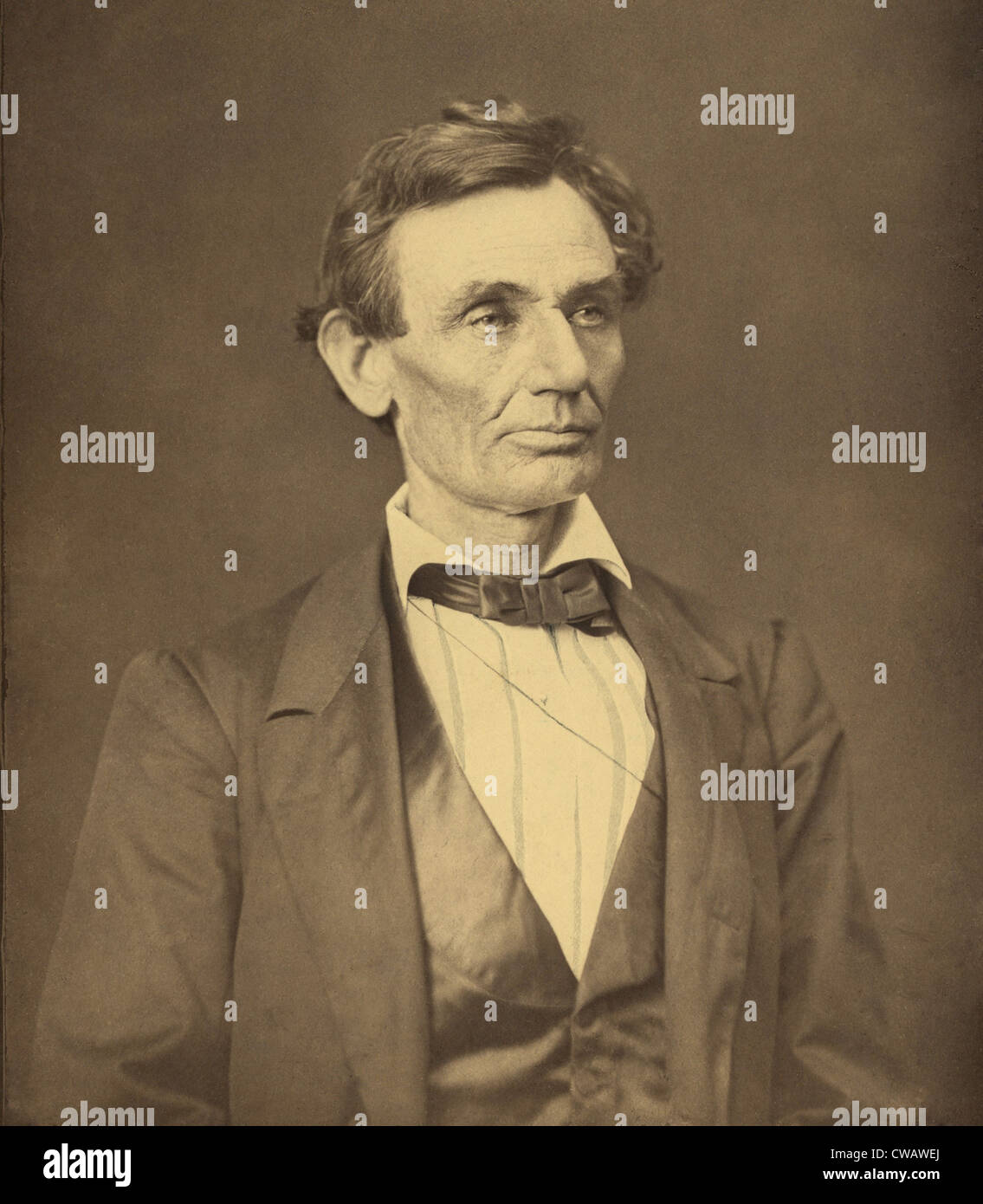 À partir d'un portrait d'Abraham Lincoln, le 3 juin 1860 Séance avec Alexander Hesler. C'est l'une des deux images de Lincoln qui a dit : Banque D'Images