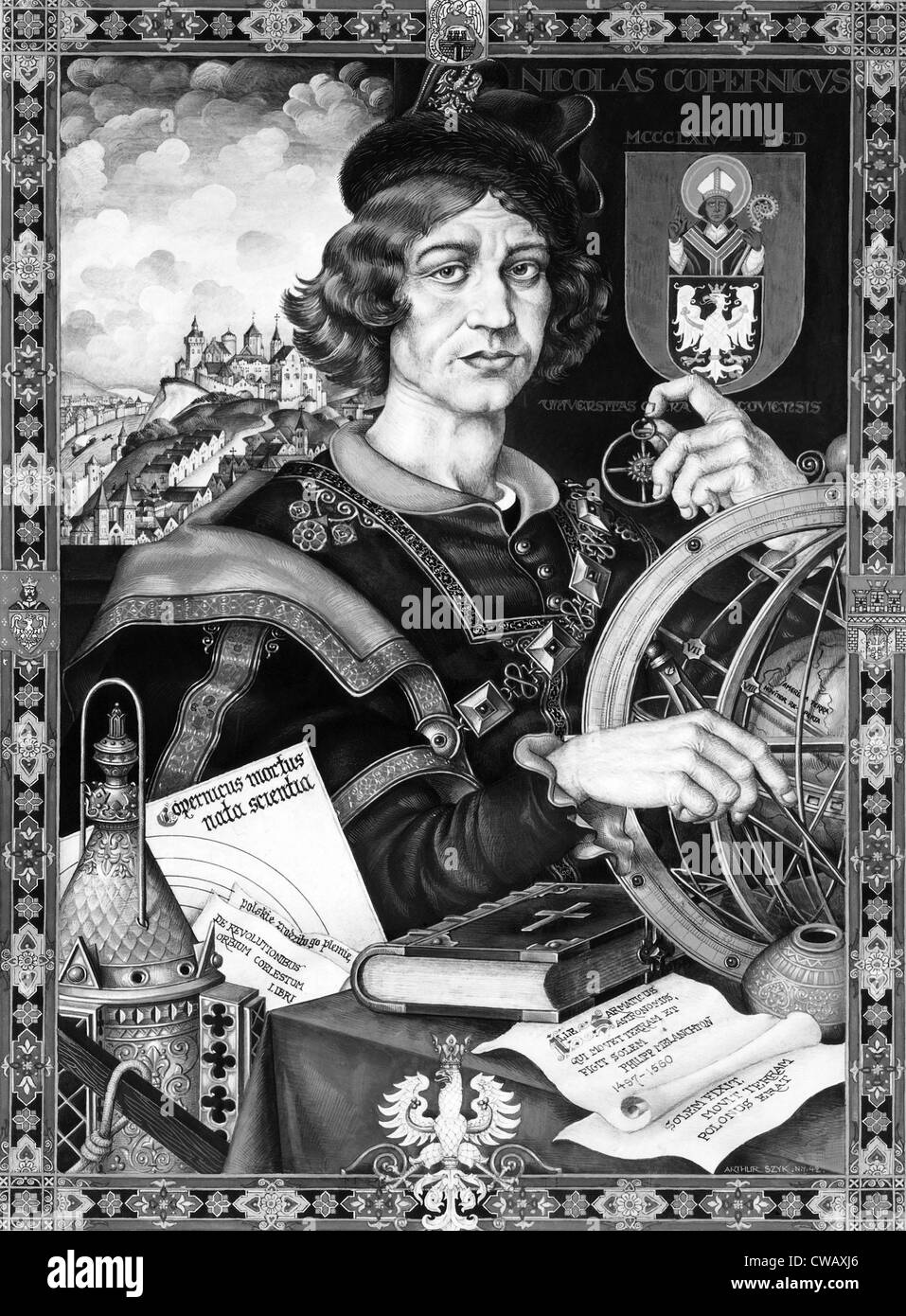 EV1823 - astronome polonais Nicolas Copernic, 1543 AD. Avec la permission de la CSU : Archives / Everett Collection Banque D'Images