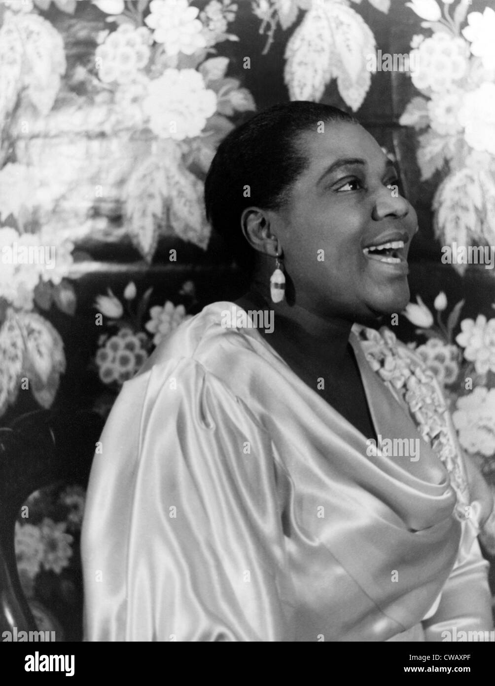 Bessie Smith, chanteur de blues américain, portrait par Carl Van Vechten, le 3 février 1936. Banque D'Images