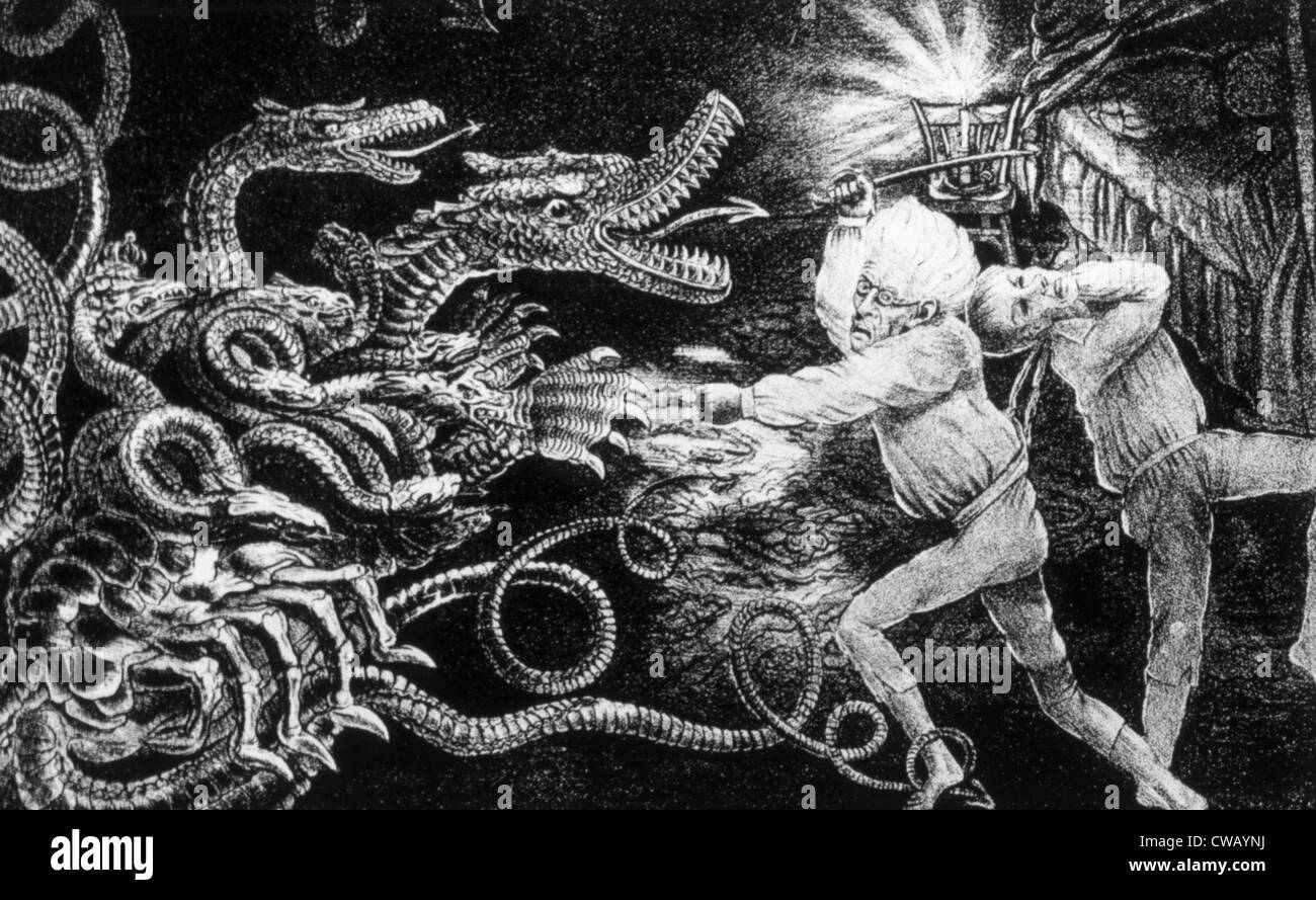 Quixotism politique, politique caricature représentant le président Andrew Jackson, cauchemar de la lutte contre l'approbation d'un congrès Banque D'Images