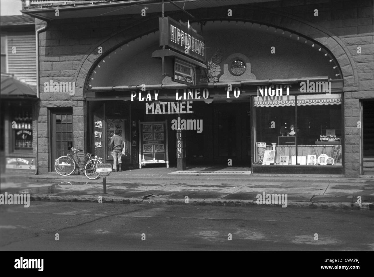 Cinéma, Elkins Virginie de l'Ouest, photo de John Vachon, 1939. Banque D'Images