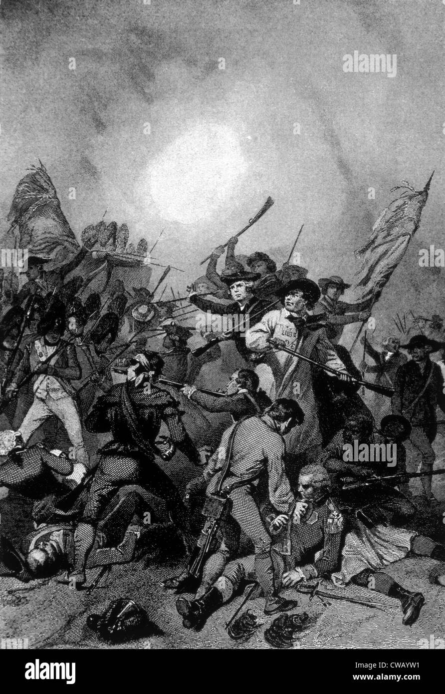 La Bataille de Bunker Hill, le 17 juin, 1775 Banque D'Images