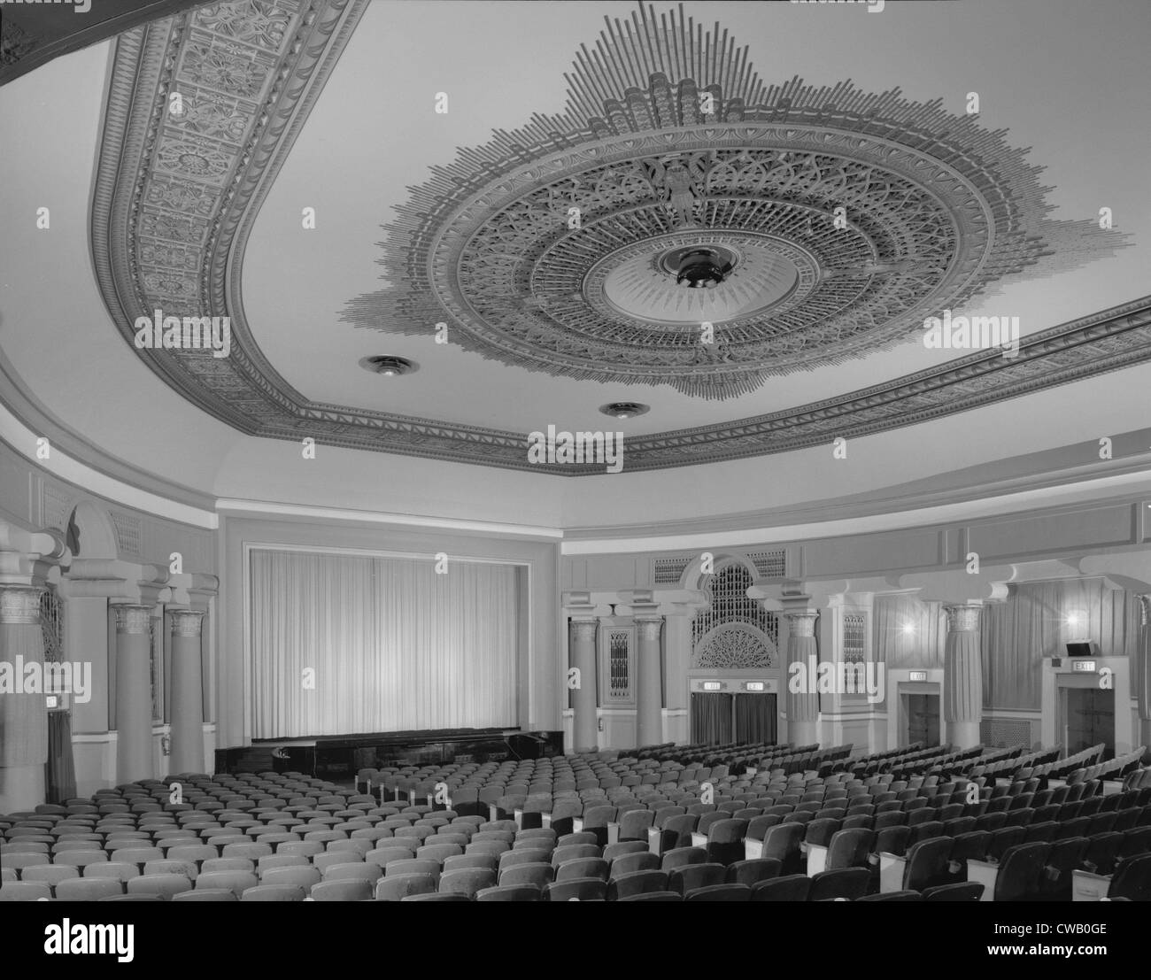 Les salles de cinéma, l'Egyptian Theatre, auditorium, 157, avenue Bala Bala-Cynwyd, New York, vers 1994. Banque D'Images
