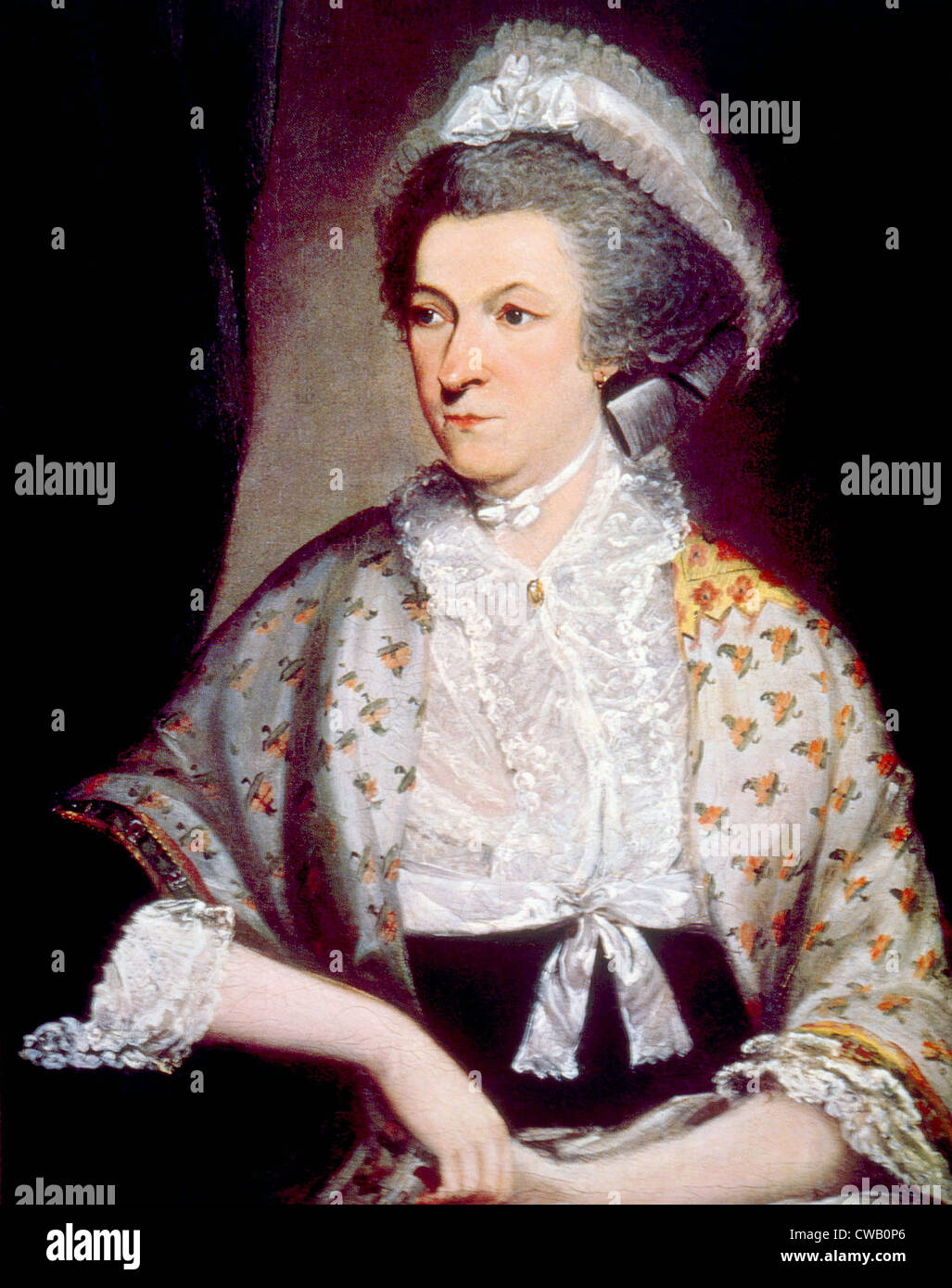 Abigail Adams (1744-1818), première dame américaine 1797-1801, portrait par Mather Brown, 1785 Banque D'Images