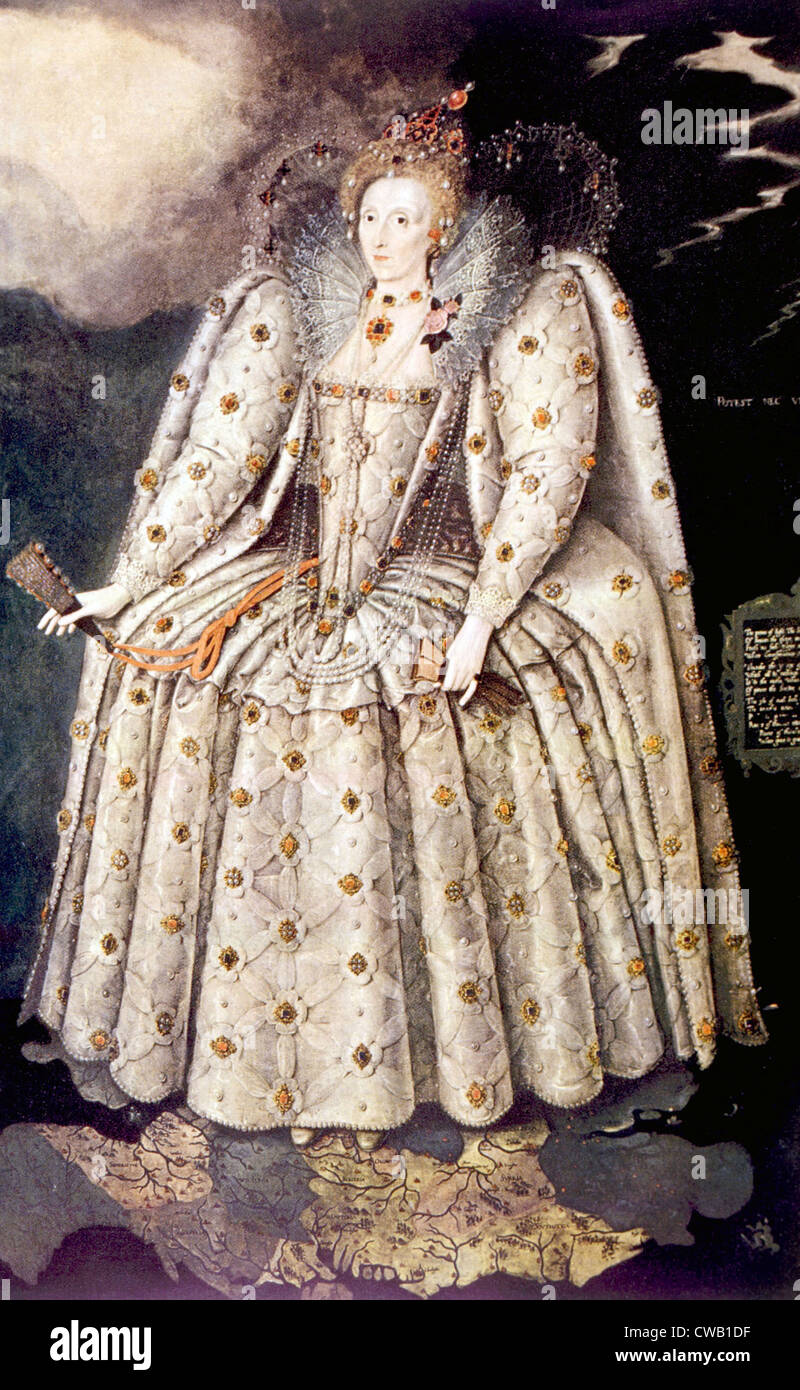 La reine Elizabeth I () Maalouf, reine d'Angleterre, 1558-1603. Banque D'Images