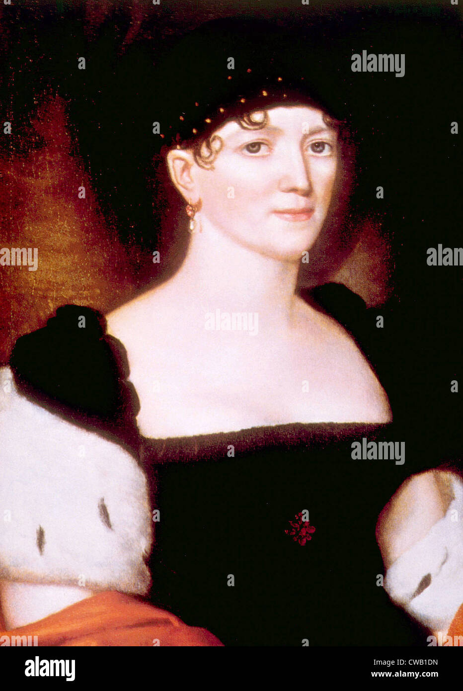 Elizabeth Monroe (1768-1830), la Première Dame (1817-1825) Banque D'Images