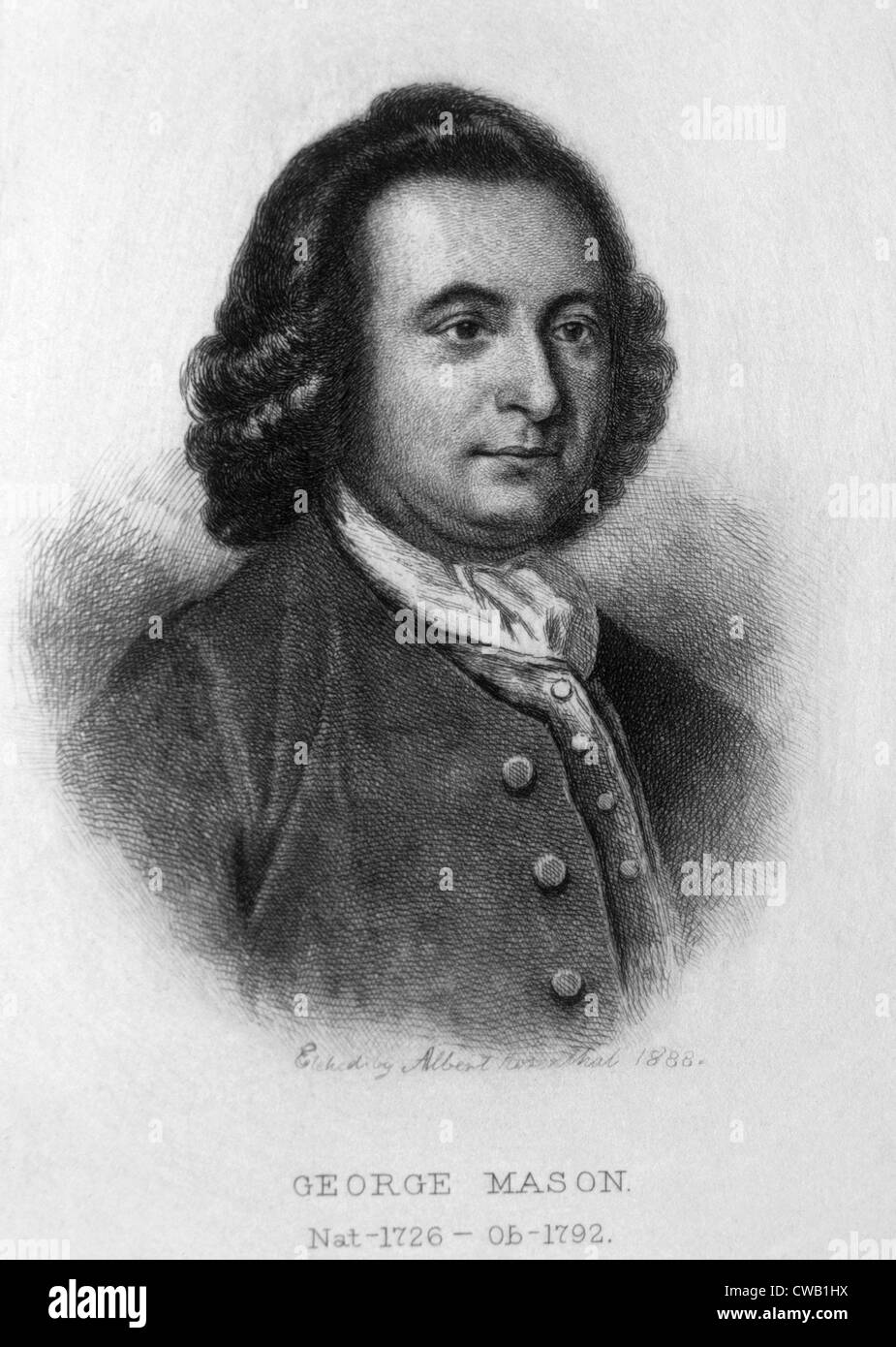 George Mason (1725-1792) Banque D'Images