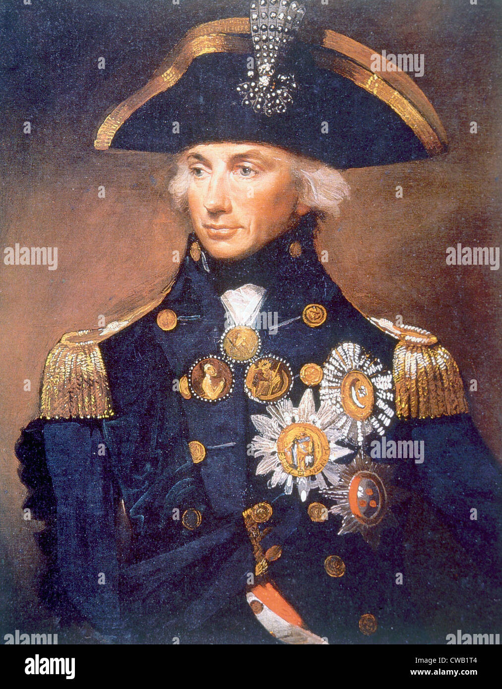 L'amiral Horatio Nelson (10 Downing Street), portrait de la National Maritime Museum de Londres par Lemuel Abbott, 1798 Banque D'Images