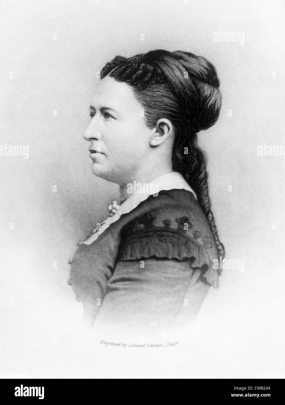 Julia Grant (1826-1902), la Première Dame (1869-1877) Banque D'Images