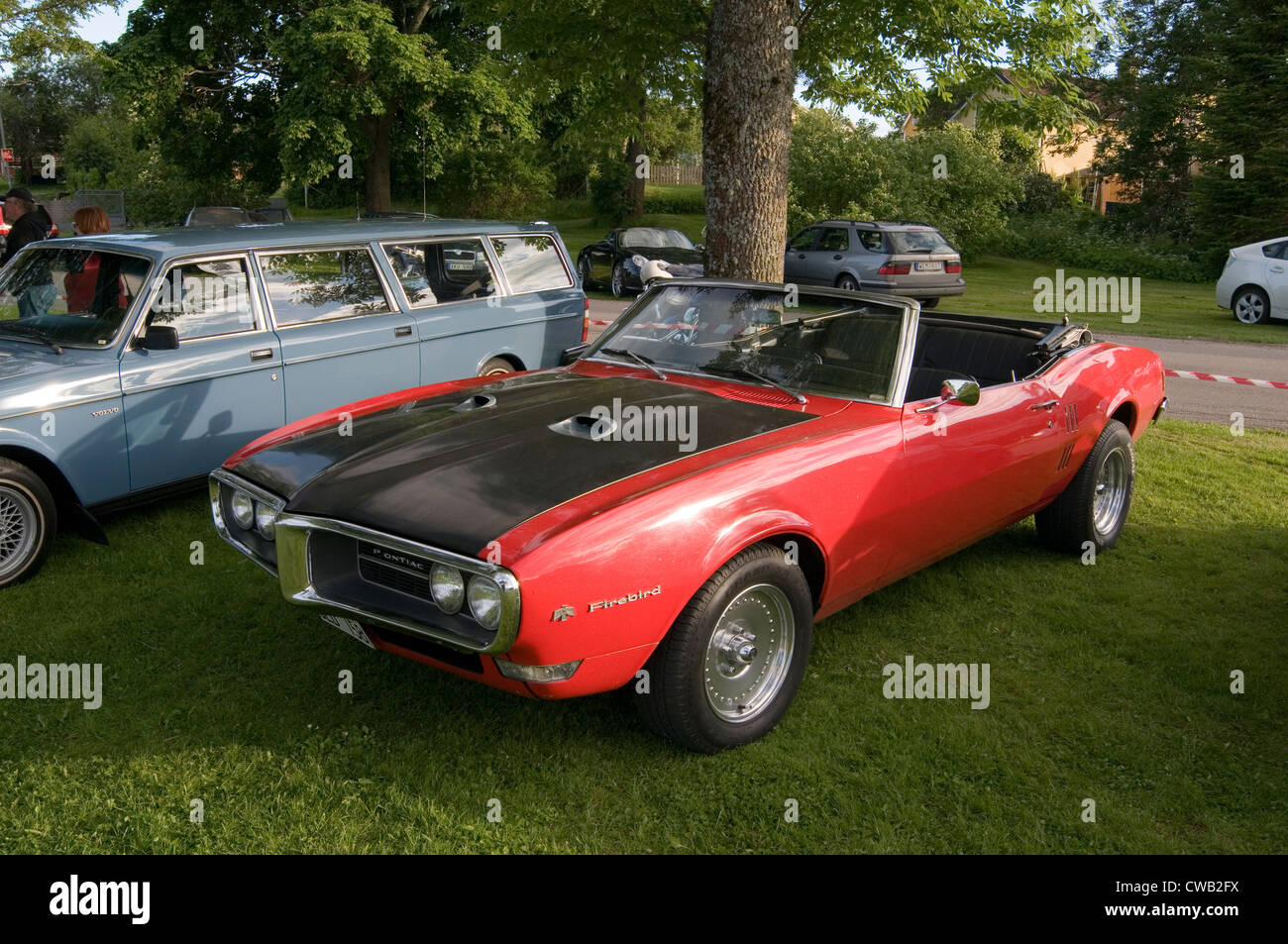 1968 Pontiac Firebird classic muscle cars voiture cabriolets capote cabriolet Banque D'Images