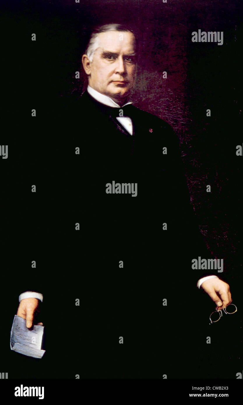 William McKinley (1843-1901), Président des États-Unis (1897-1901) Banque D'Images