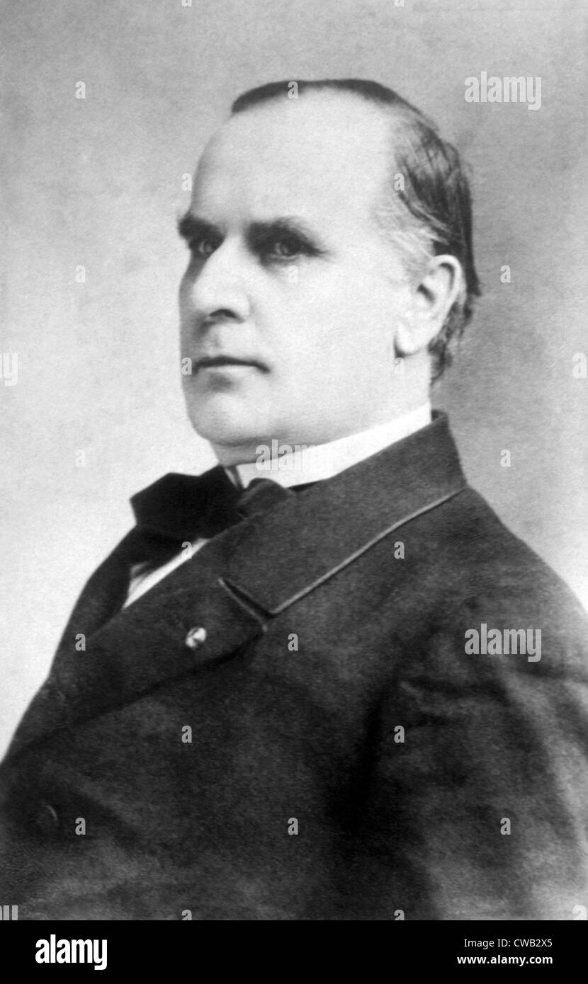 William McKinley (1843-1901), Président des États-Unis (1897-1901) Banque D'Images