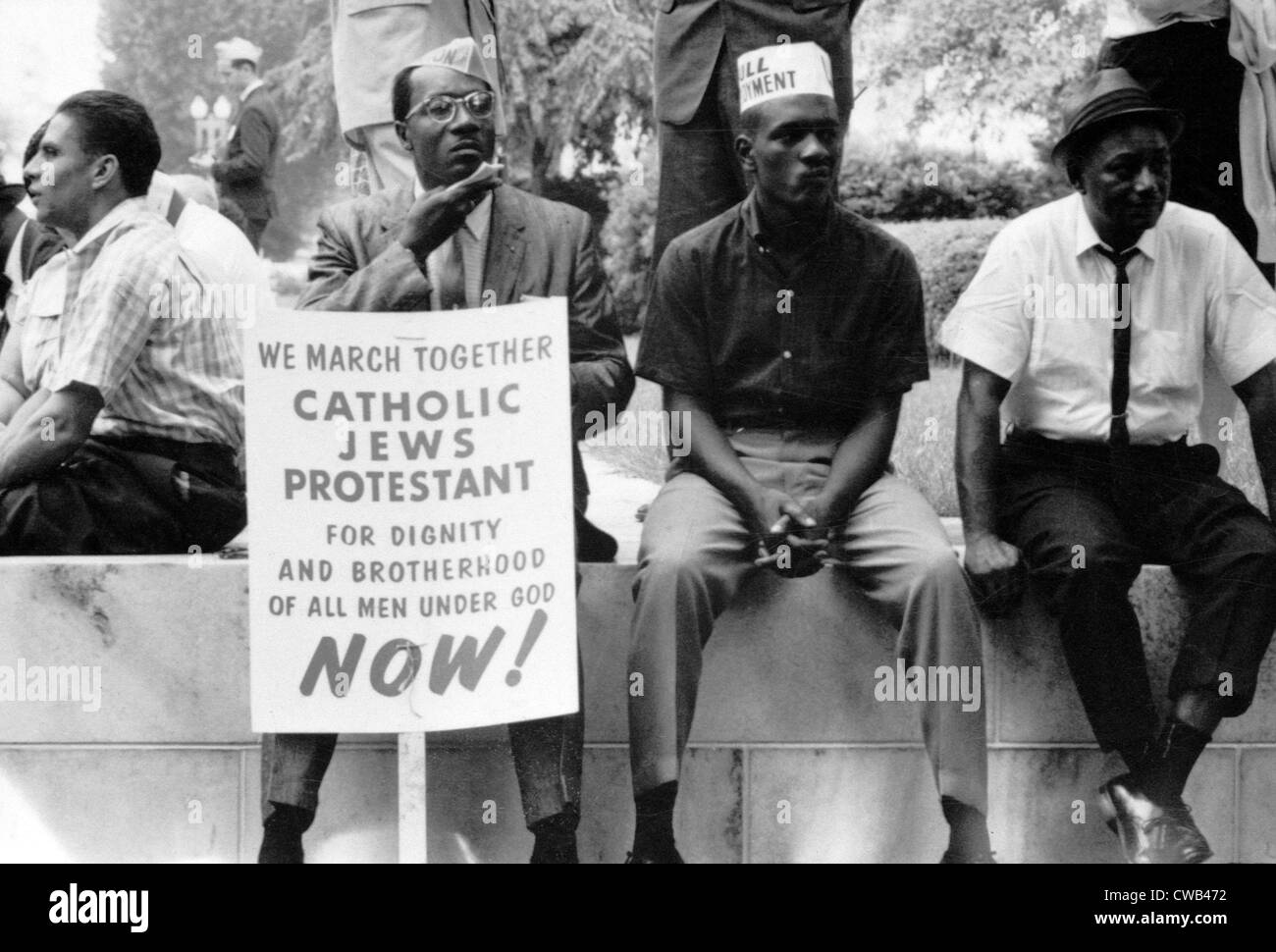 Les droits civils, les droits civiques de Selma mars à Montgomery, Alabama, en 1965. La photographie montre quelques participants dans la fonction Banque D'Images