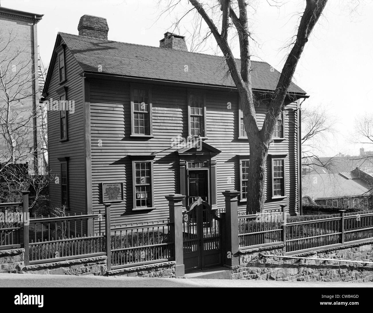 La Révolution américaine. Stephen Hopkins House, Providence, RI. Construit ca. 1708, photo 1958. Banque D'Images