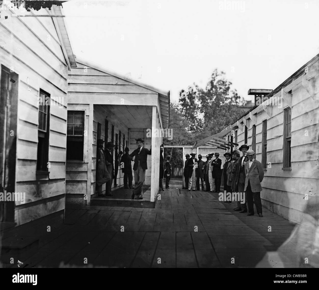 La guerre civile, Sanitary Commission lodge, Washington DC, photographie de James B. Gardner, mai, avril, 1865. Banque D'Images