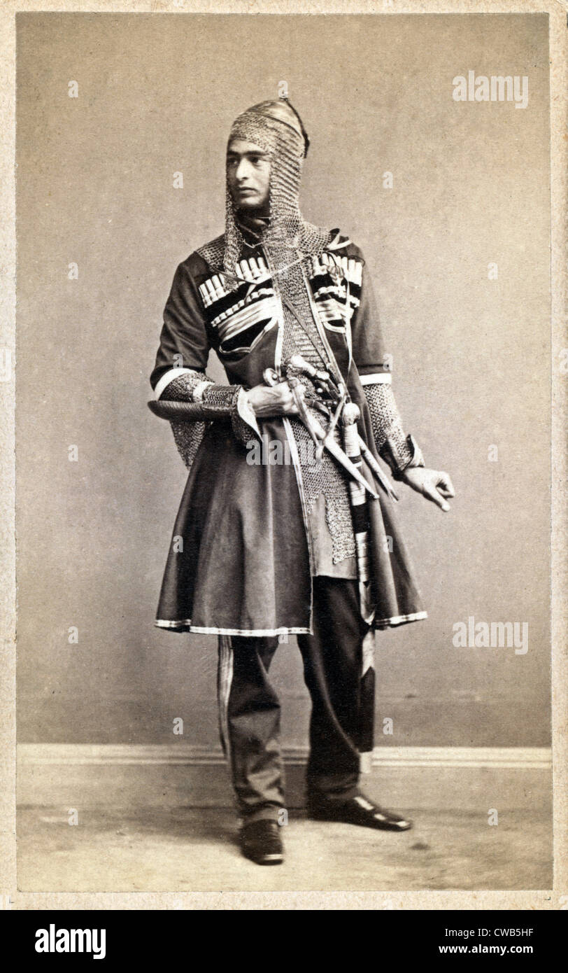 Officier de la Garde côtière canadienne, Saint. Petersburg. Portrait carte de visite ca. 1870-1886 Banque D'Images