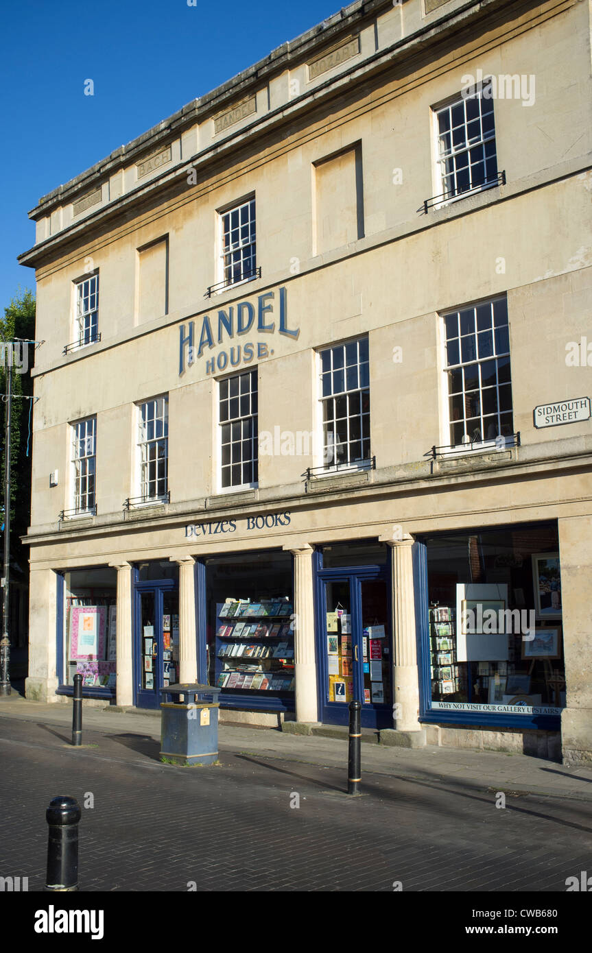 Handel House - Home de Devizes Books Banque D'Images