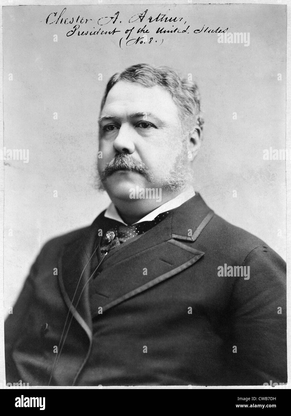 Chester A. Arthur, président des États-Unis. Photographie, 1882 Banque D'Images