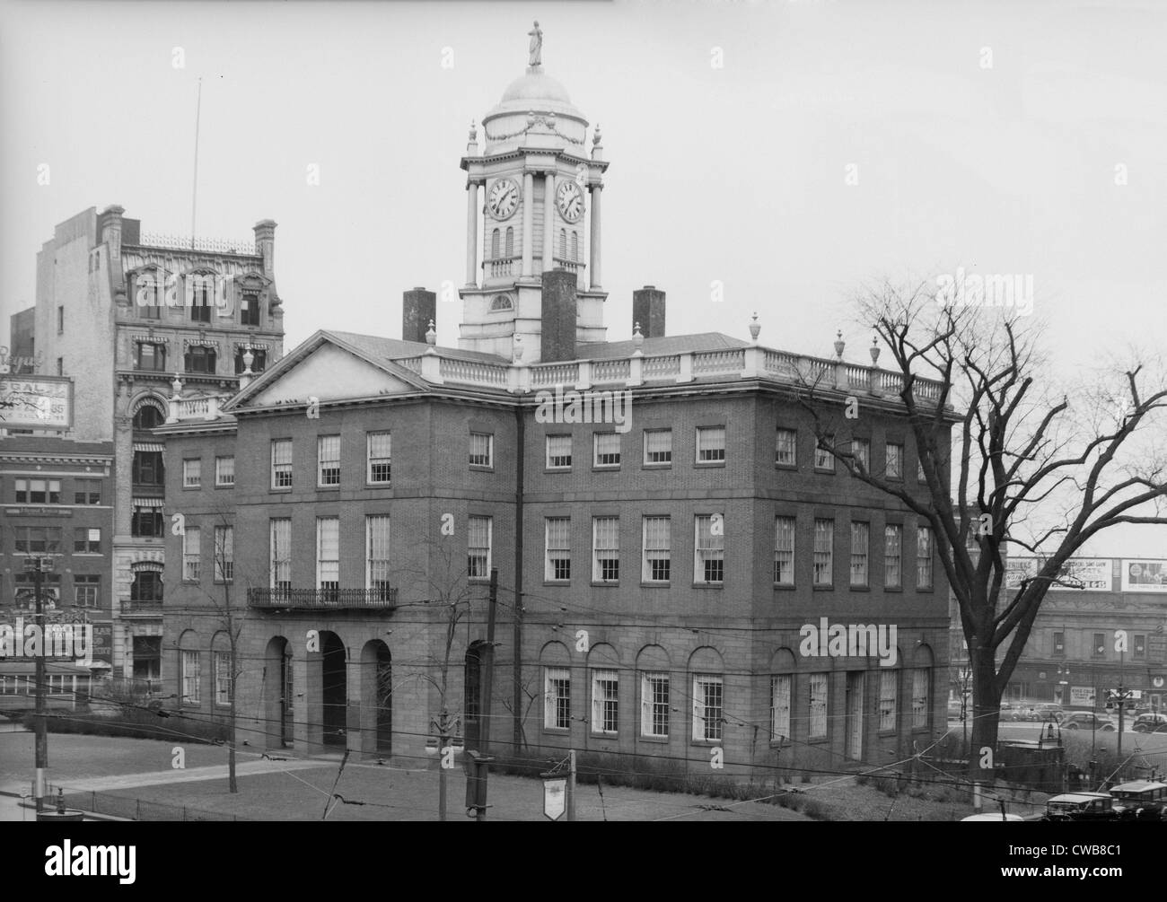 L'Old State House, Hartford, Connecticut. A agi comme l'Utah State Capitol de 1792 - années 1870. Prises d'un plan de Banque D'Images