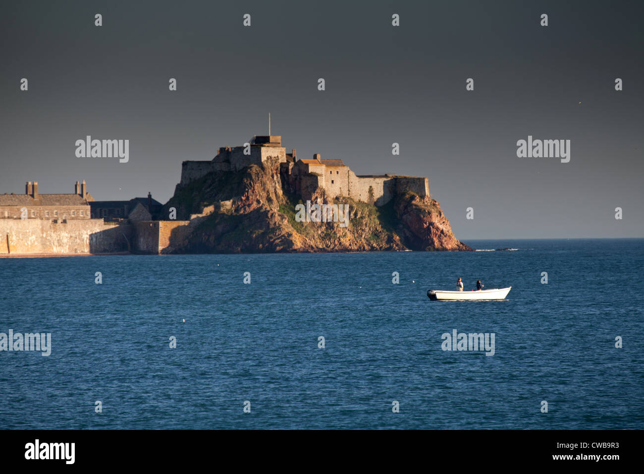 Le château Elizabeth, St Helier, Jersey Banque D'Images