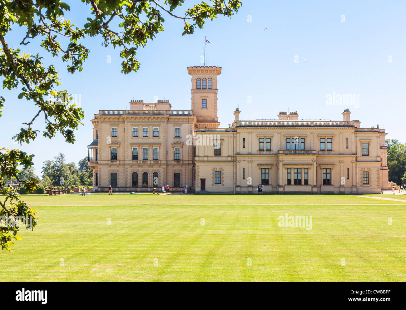 Osborne House, Isle of Wight, Hampshire, UK - ancienne maison de résidence de la reine Victoria et son époux le Prince Albert Banque D'Images