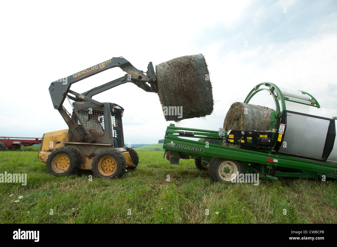 Botteleuse agricole Banque D'Images