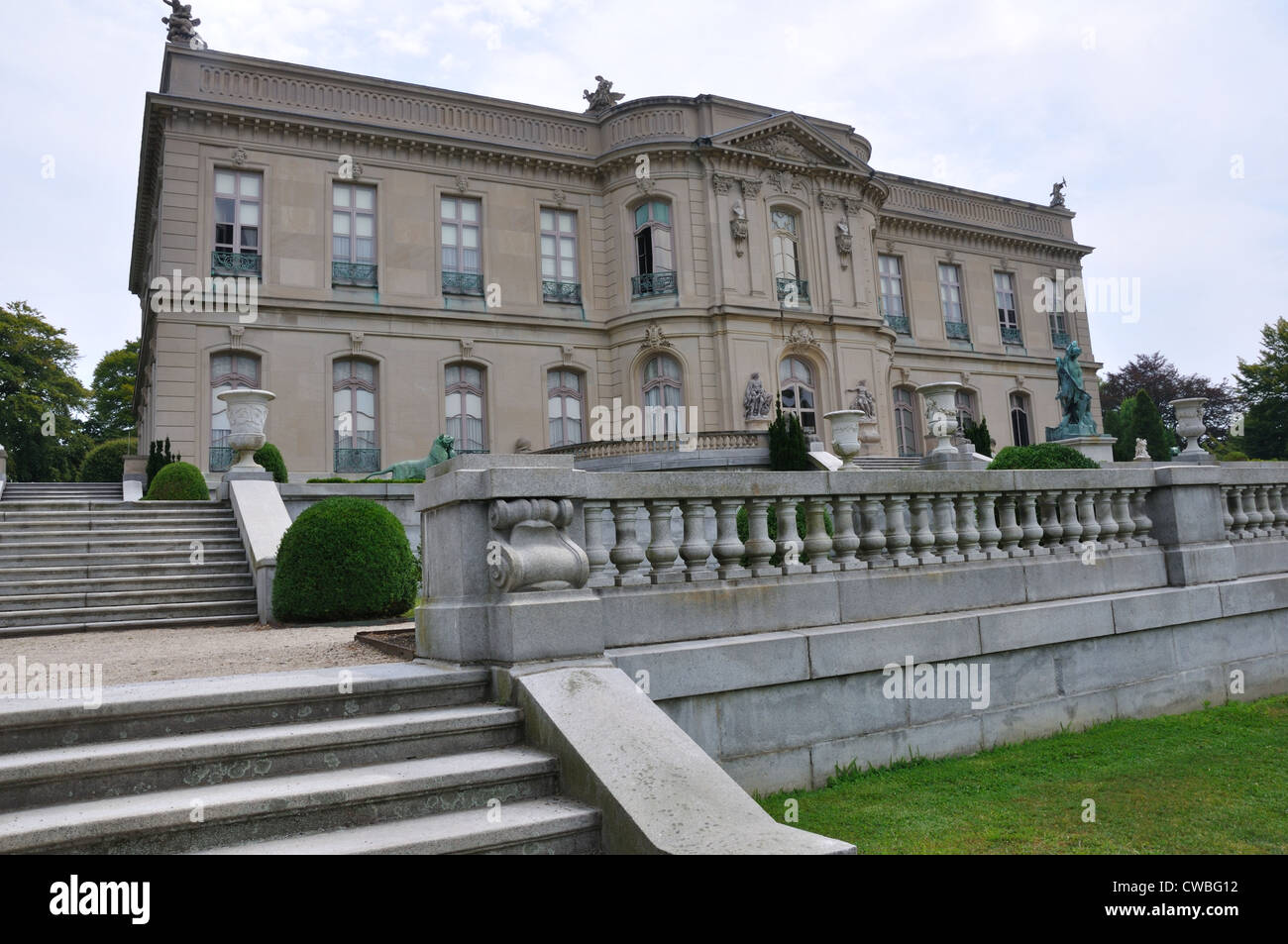 L'hôtel particulier d'Elms, Newport, Rhode Island, USA Banque D'Images