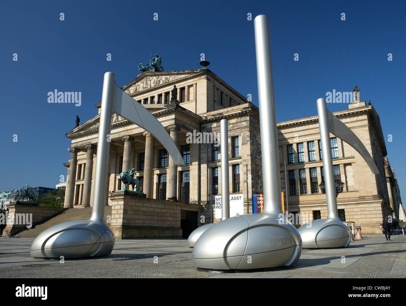 Berlin - Partitions sculptures dans le cadre du projet Pays des idées Banque D'Images