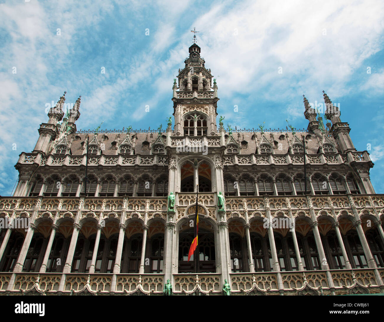Bruxelles - La façade de grand palace à partir de la place principale. Grote Markt. Banque D'Images