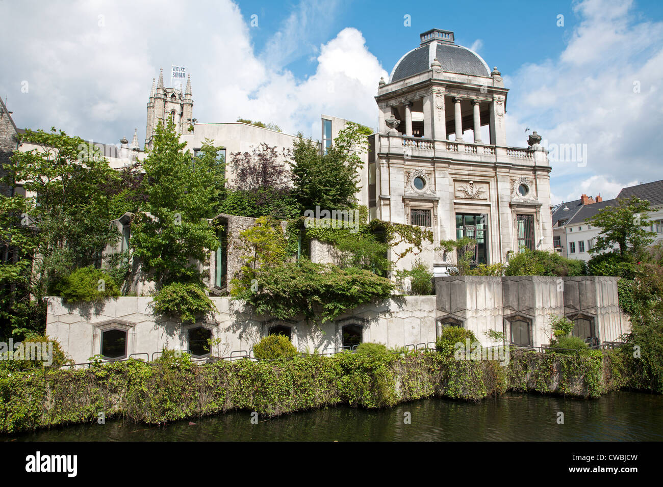 Gent - palais sur le canal Banque D'Images