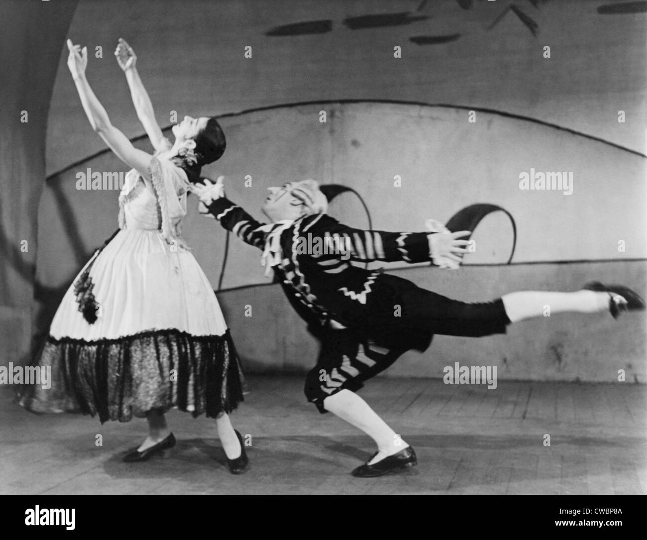 Margot Fonteyn (1919-1991), et de John Hart (b. 1921) d'effectuer les trois ballet TRICORNE, produit par Sadlers Wells Ballet Banque D'Images