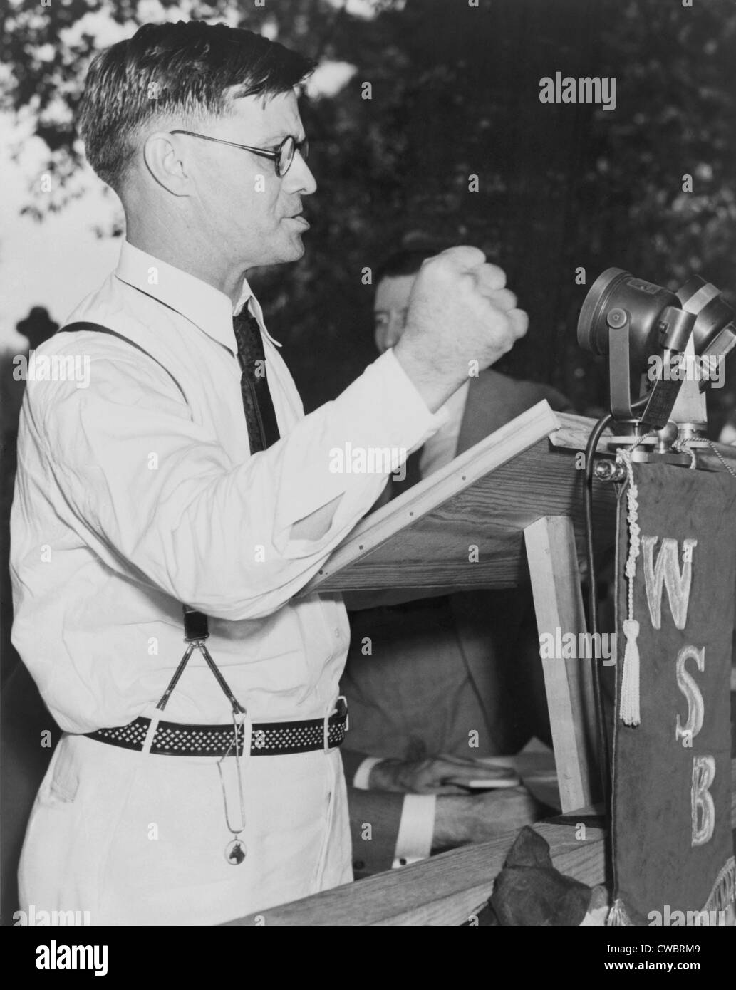 Le gouverneur de la Géorgie, Eugene Talmadge (1884-1946), l'exécution sans succès pour le Sénat américain en 1936. Banque D'Images