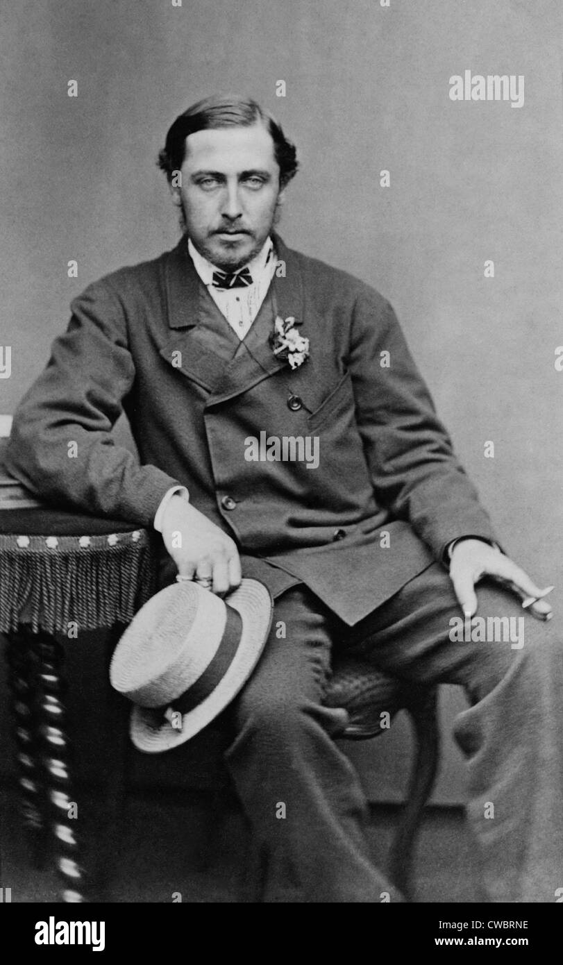 Alfred, duc de Saxe-cobourg et Gotha (1844-1900), le deuxième fils et le quatrième enfant de la reine Victoria et le Prince Albert , ca. Banque D'Images