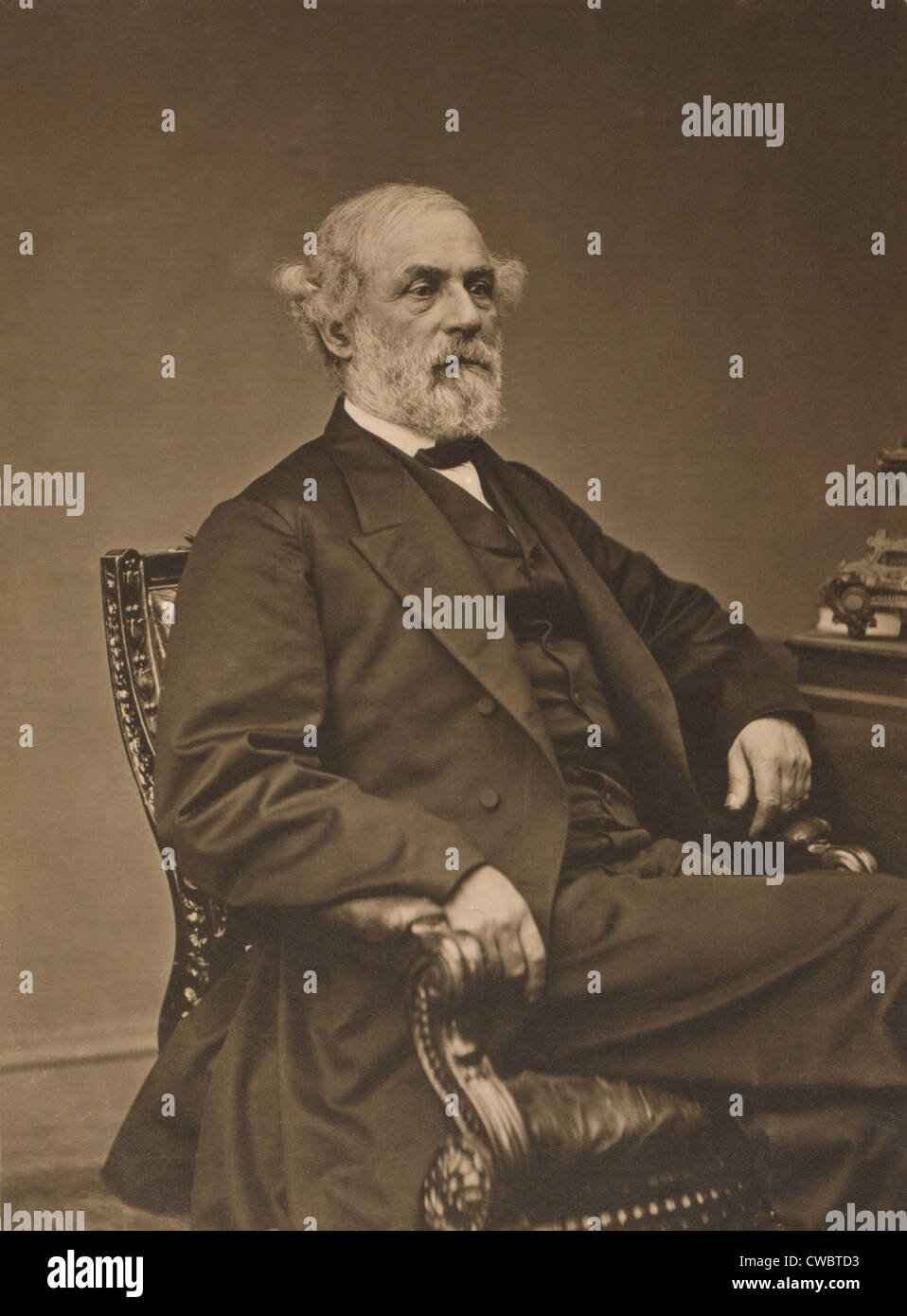 Robert Edward Lee (1807-1870), dans l'année avant sa mort. Photo par Levin C. Handy. Banque D'Images