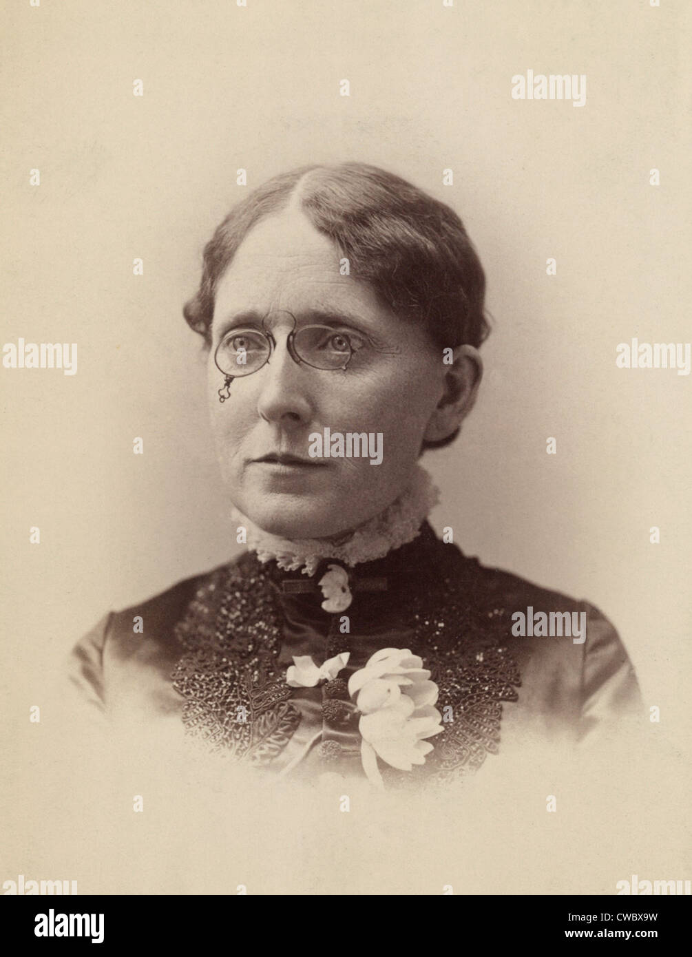 Frances Willard (1839-1898), American Temperance Reformer, et de la femme qui était une suffragette influents dans l'adoption de la Banque D'Images