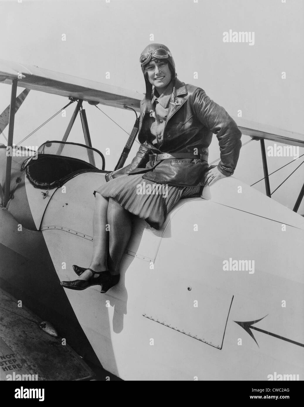 Marvel Crosson 1904-1929 a tenu le record d'altitude pour les femmes aviateurs quand elle est morte dans un accident le 19 août 1929 au cours de la Banque D'Images