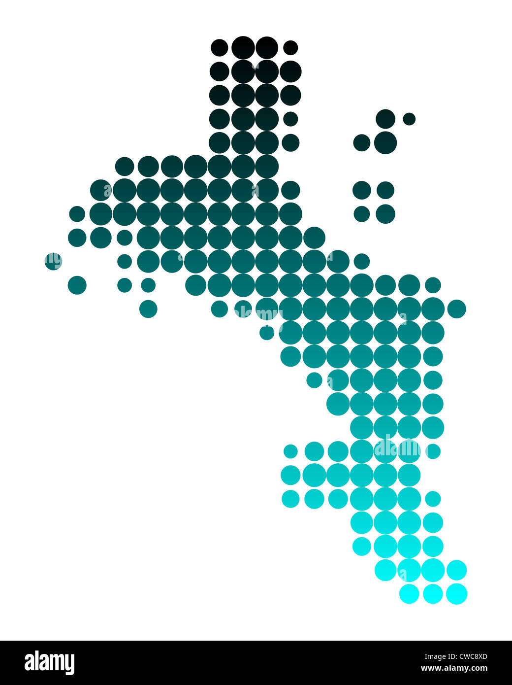 Carte de Mahé Banque D'Images