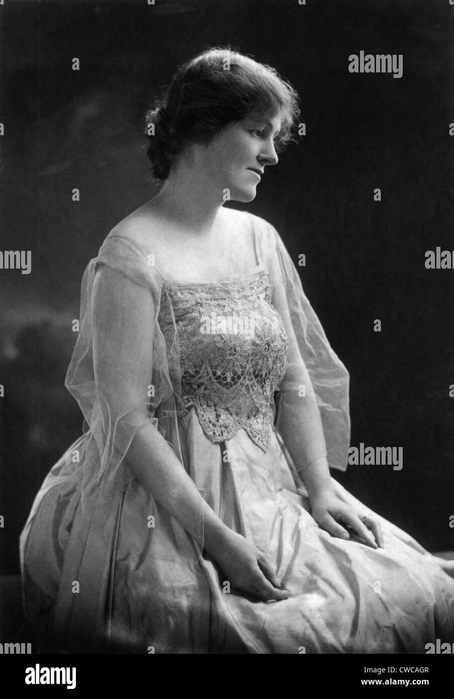 Rébecca Baines Johnson (1881-1958) en 1917. Elle a fréquenté le collège et a encouragé son fils, le futur président américain Lyndon Baines Banque D'Images